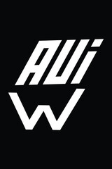 WAUI letter logo