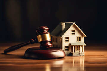 Real Estate Property Auction Or Foreclosure Litigation. High quality photo - obrazy, fototapety, plakaty