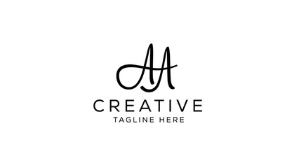 AA logo, A letter logo, A creative logo