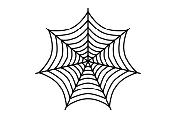 Scary spider web black gothic insect graphic design element Halloween decor art