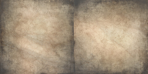 Background with old textured decor in beige tones