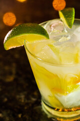 Lemon Honey Caipirinha