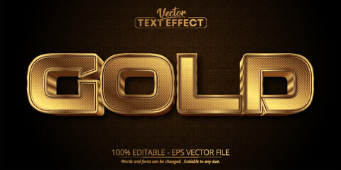 Gold text, luxury gold editable text effect on dark textured background