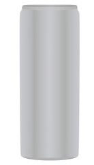 Aluminum grey can. vector illustration 