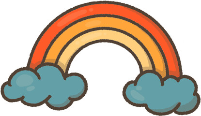 illustration of a rainbow