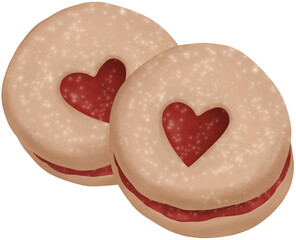 heart shaped cookies