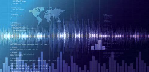 sfondo, interfaccia digitale, informatica, codice di programmazione, algoritmo © xyz+