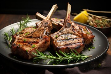 grilled lamb chops dinner