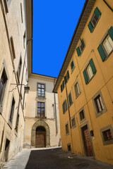 Ruelle étroite d'Arezzo. Italie