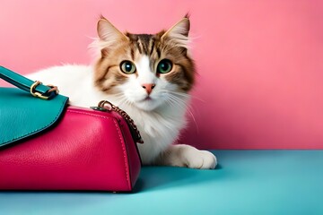 kitten playing with a ball generated AI