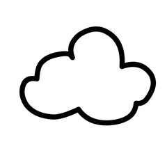 Cloud shapes collection vector
