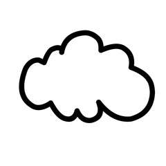 Cloud shapes collection vector