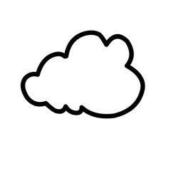 Cloud shapes collection vector