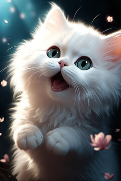 Cute Cat HD Wallpaper, Wallpaper Funny,ai Generater