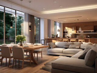 Obraz na płótnie Canvas Interior Of Modern Living Room
