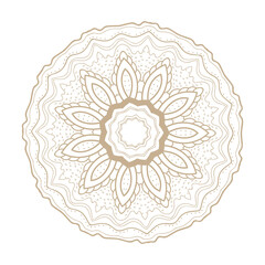 decorative round ornament  vector isolated