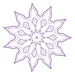 Obraz premium decorative round ornament vector isolated