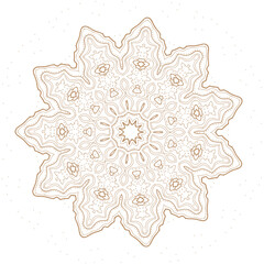 decorative round ornament  vector isolated