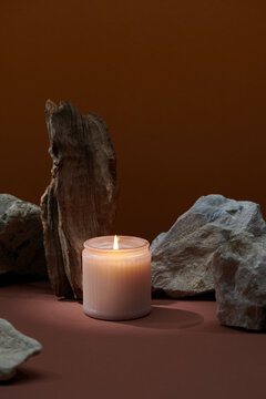 Soy wax candles for home decoration