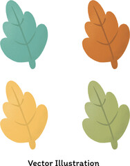 Vector Colorful Autumn Leaves