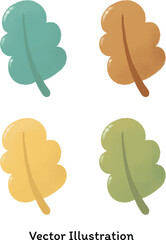 Vector Colorful Autumn Leaves