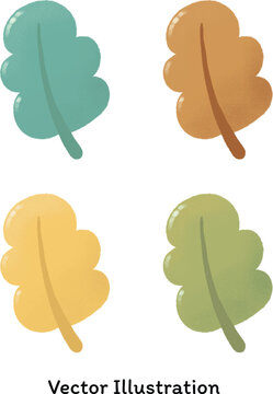 Vector Colorful Autumn Leaves