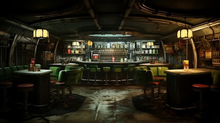 interior of a bar