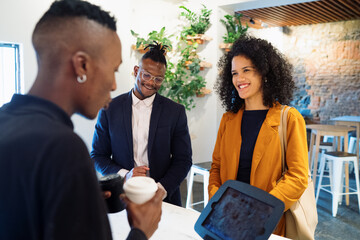 Lunch Break in Coffee Shop