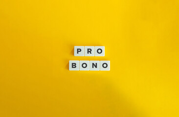 Pro Bono Latin Phrase and Concept Image.