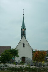 Fototapeta na wymiar die Kirche von Unteruhldingen am Bodensee