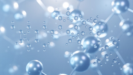 ergocalciferol molecular structure 3d, flat model, vitamin d2, structural chemical formula view from a microscope