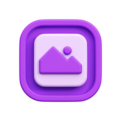 Gallery 3d icon illustration
