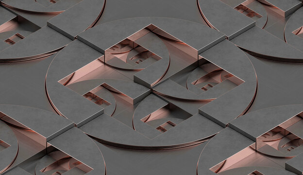 Geometric golden ratio pattern.