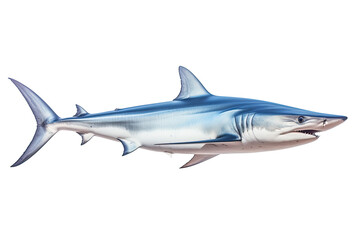 Naklejka premium Shortfin mako shark Isurus oxyrinchus, Transparent background. generative AI