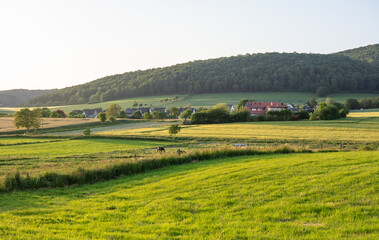 Fototapeta na wymiar Landscape on the country in Germany