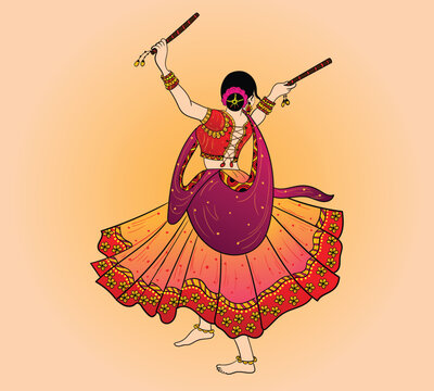 shailaja shitole on LinkedIn: EASY INDIAN FESTIVAL DRAWING NAVRATRI/DANDIYA  DRAWING GIRL AND BOY/…