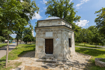 Fototapeta na wymiar Ottoman mausoleum, Damat Ali-Paša's Turbe from 1784, Belgrade fortress, Belgrade, Serbia.