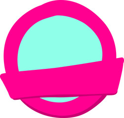 Retro flat arrow frame