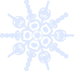 Snowflake design element