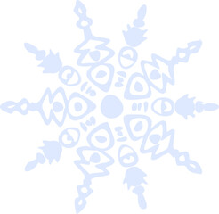 Snowflake design element