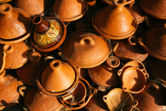 Moroccan tajine pots for cooking