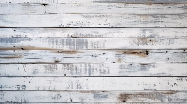 white washed old wood background, wooden abstract texture pieces © Damerfie