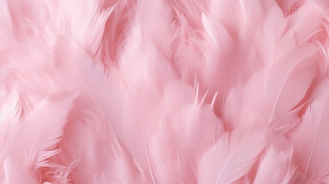 Fluffy cherry blossom pink feather fashion design background - Happy Valentine fuzzy textured soft focused photograph - Fashion Colors