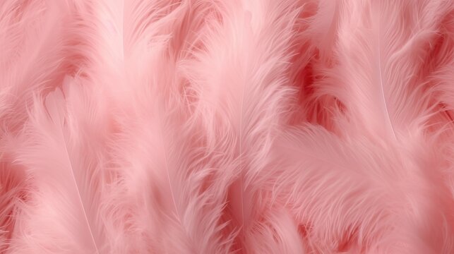 Fluffy cherry blossom pink feather fashion design background - Happy Valentine fuzzy textured soft focused photograph - Fashion Colors