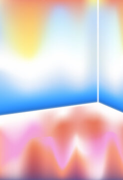 Abstract pattern illustration featuring glowing metallic triangles