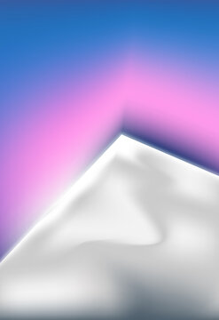 Abstract pattern illustration featuring glowing metallic wavy liquid 