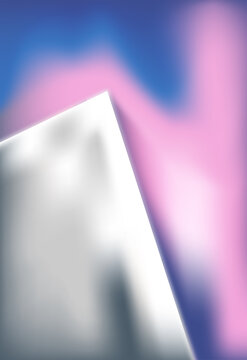 Abstract pattern illustration featuring glowing metallic triangles