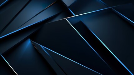 Dark blue modern background for design. Geometric shape. Triangles, diagonal lines. Gradient. Abstract. Shape envelope
