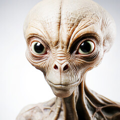 alien, extraterrestrial on White background