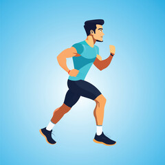 	
Running man logo design